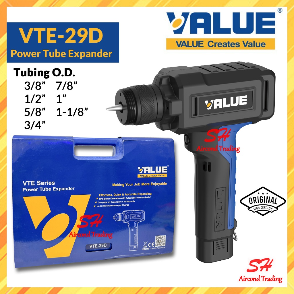 VALUE Power Tube Expander VTE-29D (3/8