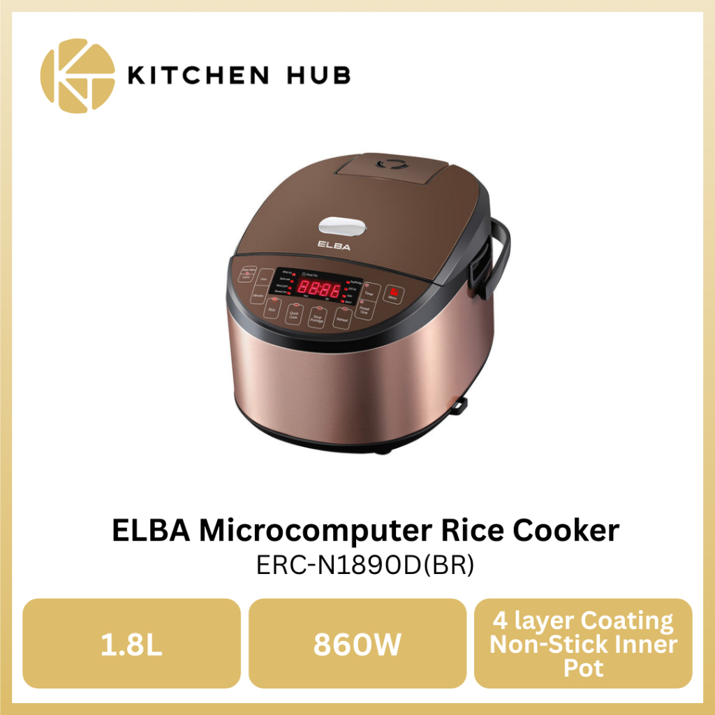 Elba Microcomputer Rice Cooker - 4 Layers Coating Non-stick Inner Pot ...