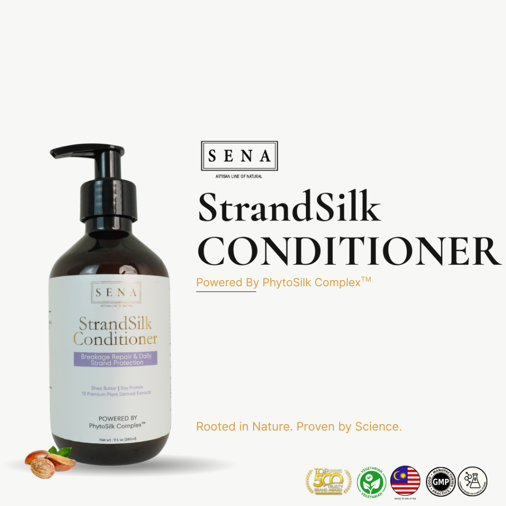 SENA StrandSilk Conditioner–Perapi Rambut Kering, Kusut, Bercabang Anti ...