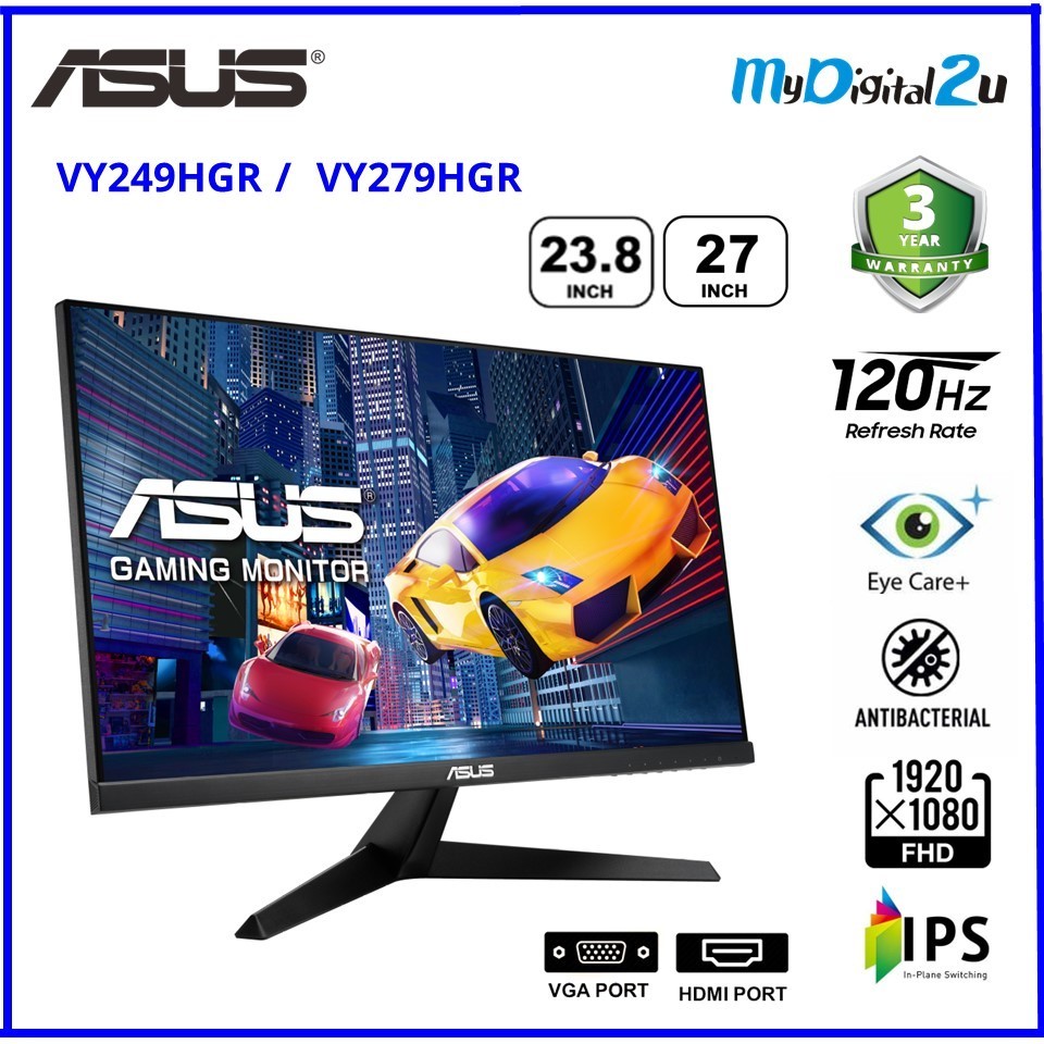 Monitor 23,8" ASUS VY249HGR IPS 1920x1080/120Hz/1ms/HDMI/VGA