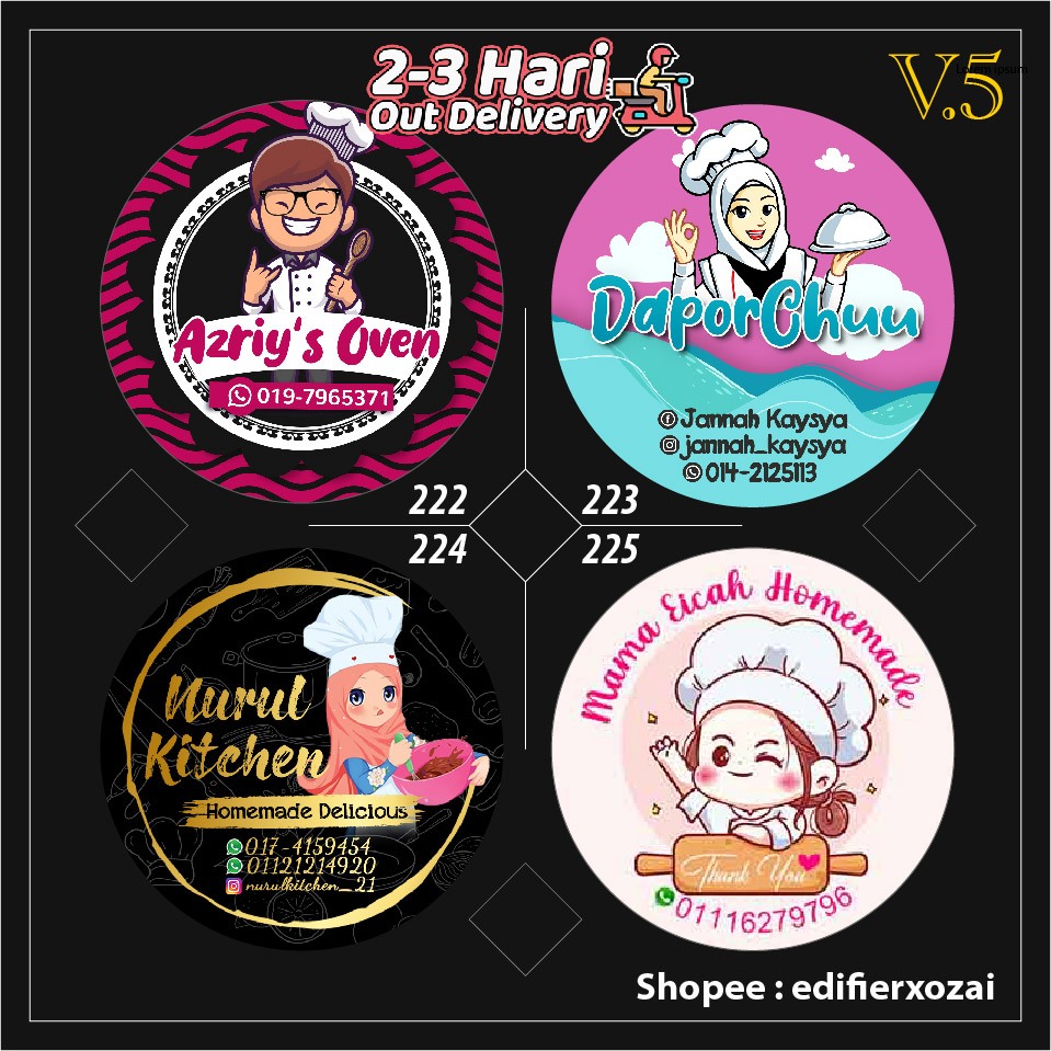 STICKER PRODUK LABEL STIKER MURAH 4CM 100pcs | Shopee Malaysia