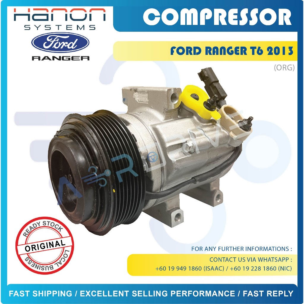 ORIGINAL HANON FORD RANGER T6 2013 COMPRESSOR ( AB39-19D629-BB ...