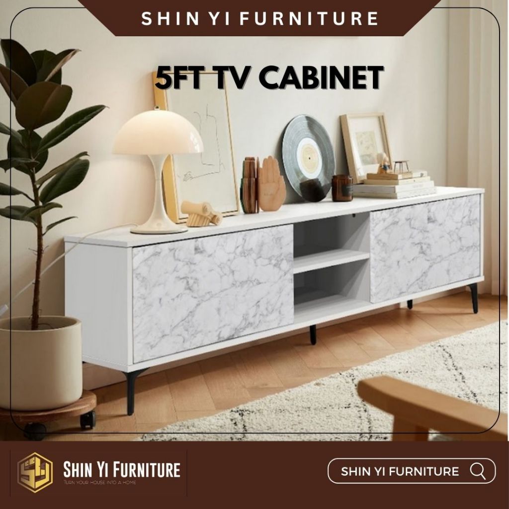 [SARAWAK] 5ft TV Cabinet TV Bench Modern TV Rack Cabinet Simple TV ...