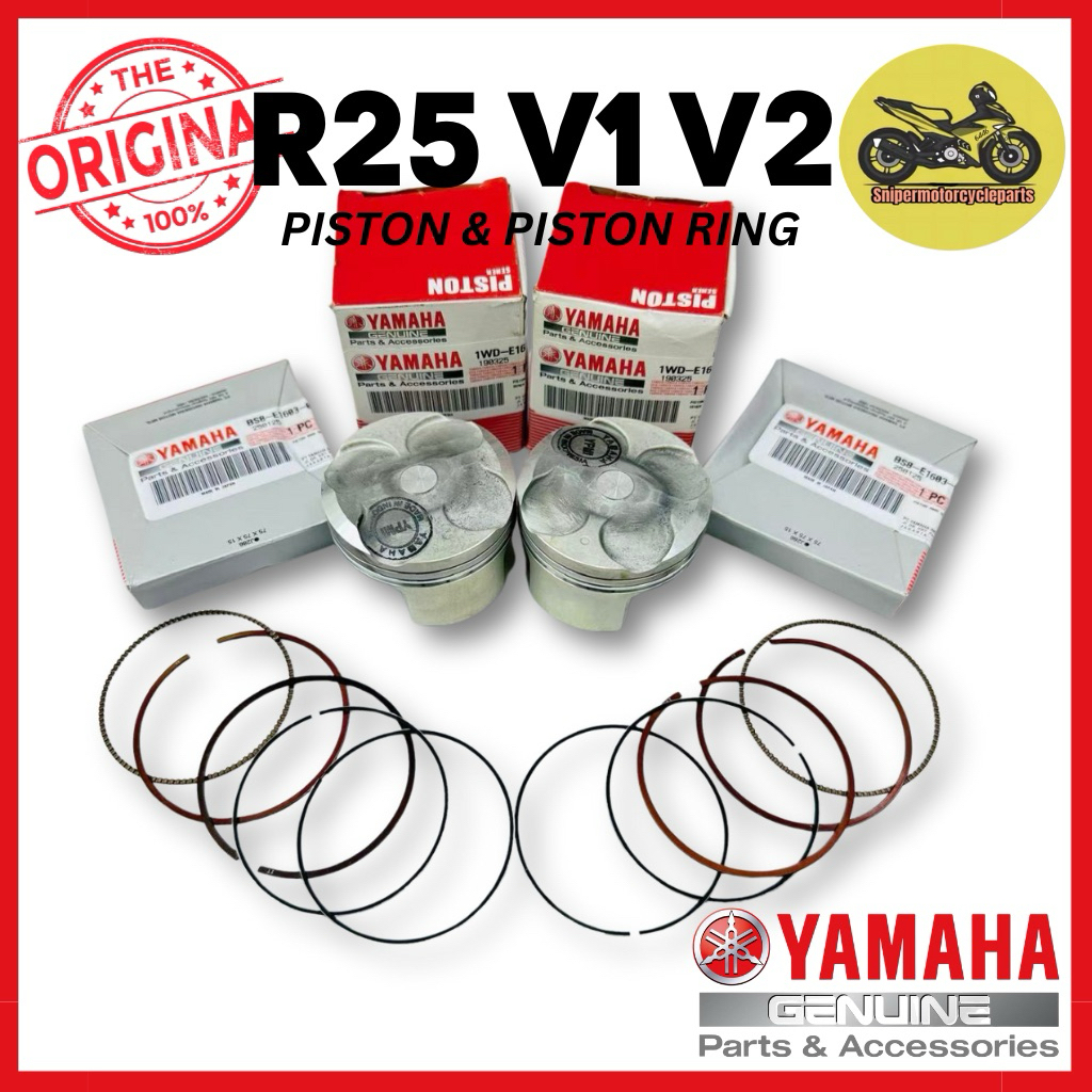 [100% ORI] R25 V1 V2 R25 PISTON + RING BLOCK PISTON RING 100% ORIGINAL ...