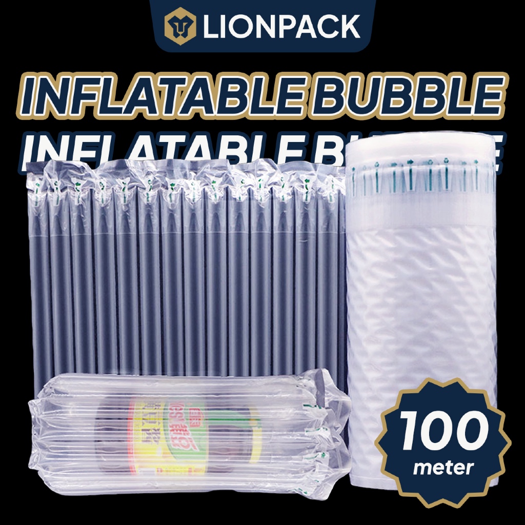100m Bubble Wrap Angin Balut Barang Fragile Air Inflatable Ecom Packing ...