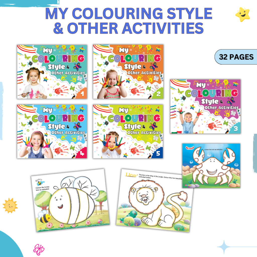 My Colouring Style & Other Activities | Colouring Book For Kids | Book ...