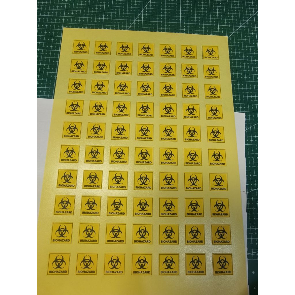 Biohazard Sticker Label 70 pieces / set | Shopee Malaysia