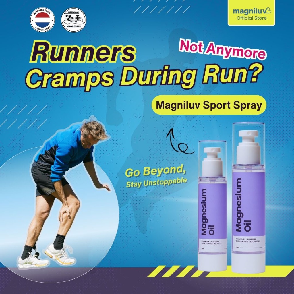 Magniluv Muscle Recovery Spray 50ml l Cramp Support, Muscle Relaxation ...