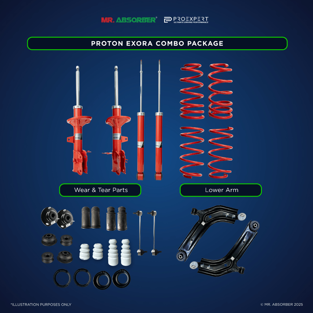 Proton Exora Combo Proexpert Absorber Spring Sport Lower Arm | Shopee ...