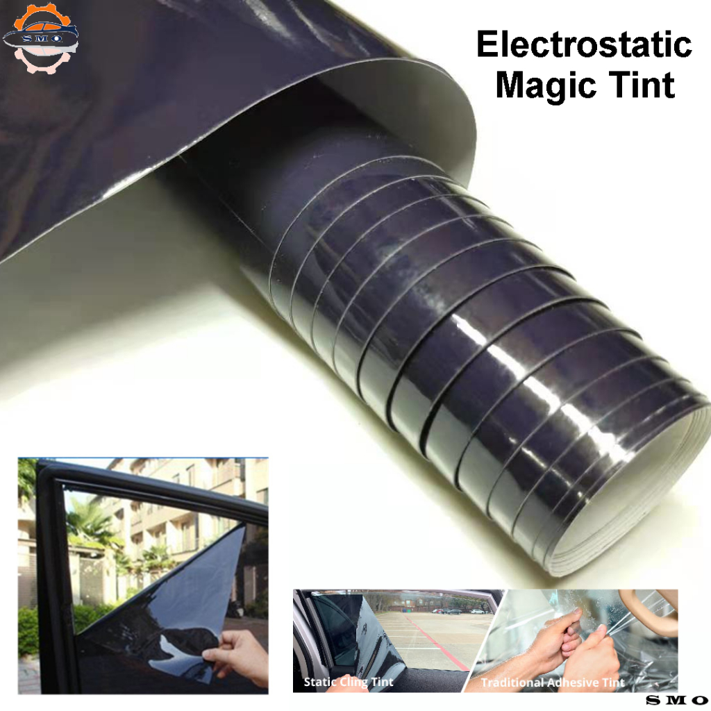 Magic Tint 80% Darkness Car Home Window Glass Tinted Film Sticker ...
