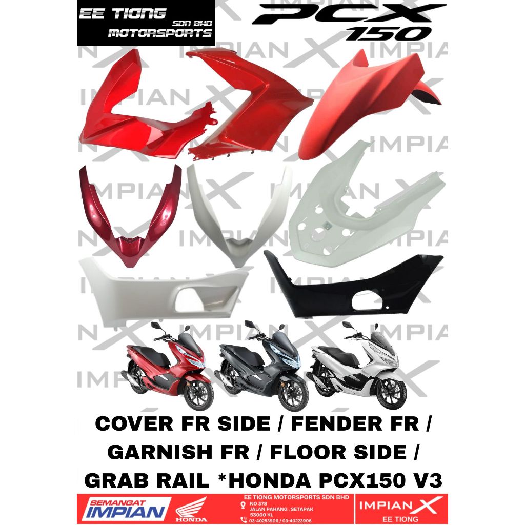 CLEAR STOCK RM40 - RM65 ORI COVER FR SIDE / FENDER FR / GARNISH FR ...