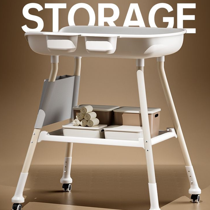 Diaper Changing Table Nursing Table Baby Bathing Table Toddler Touching ...