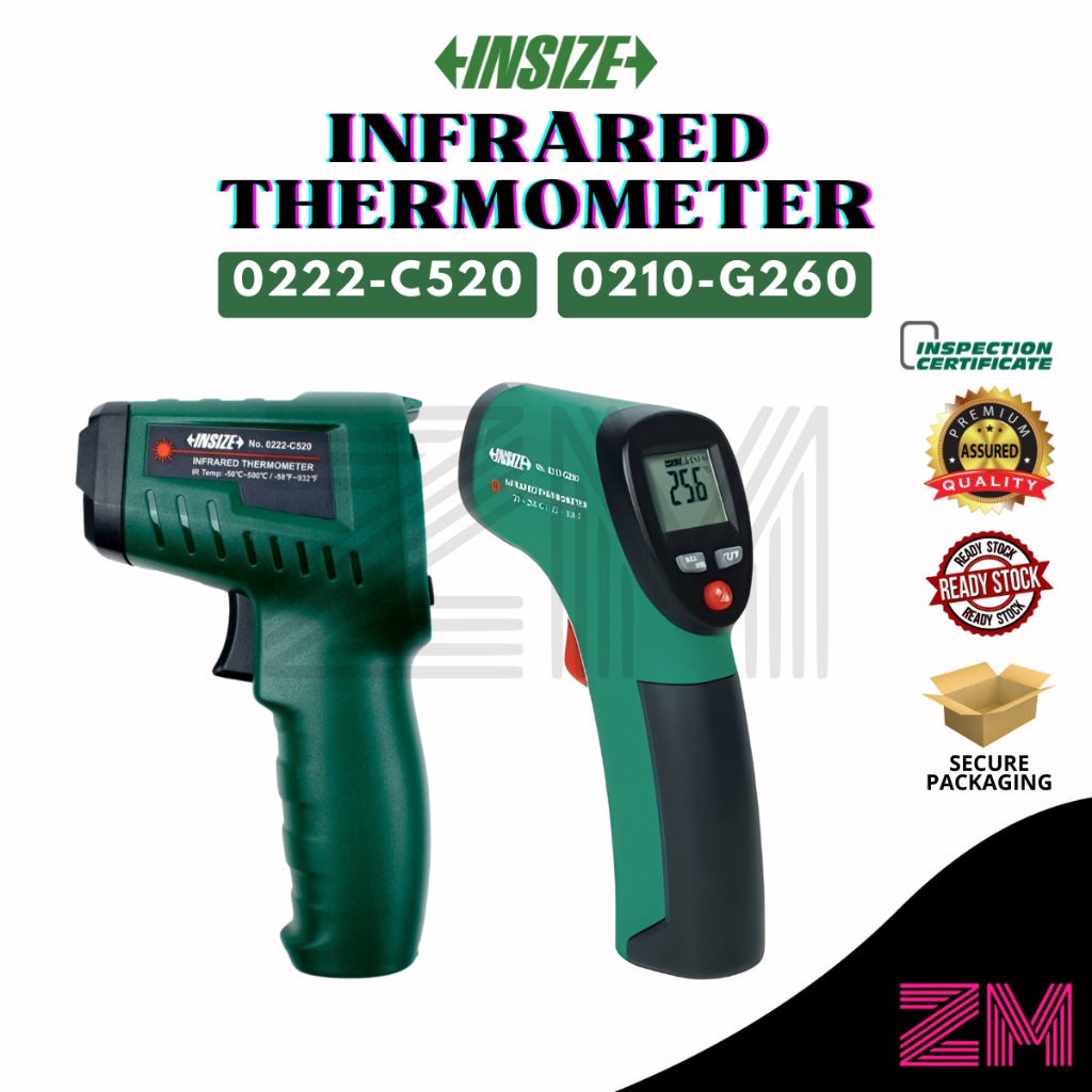 INSIZE INFRARED THERMOMETER (BASIC TYPE) INSIZE 0222-C520 | Shopee Malaysia
