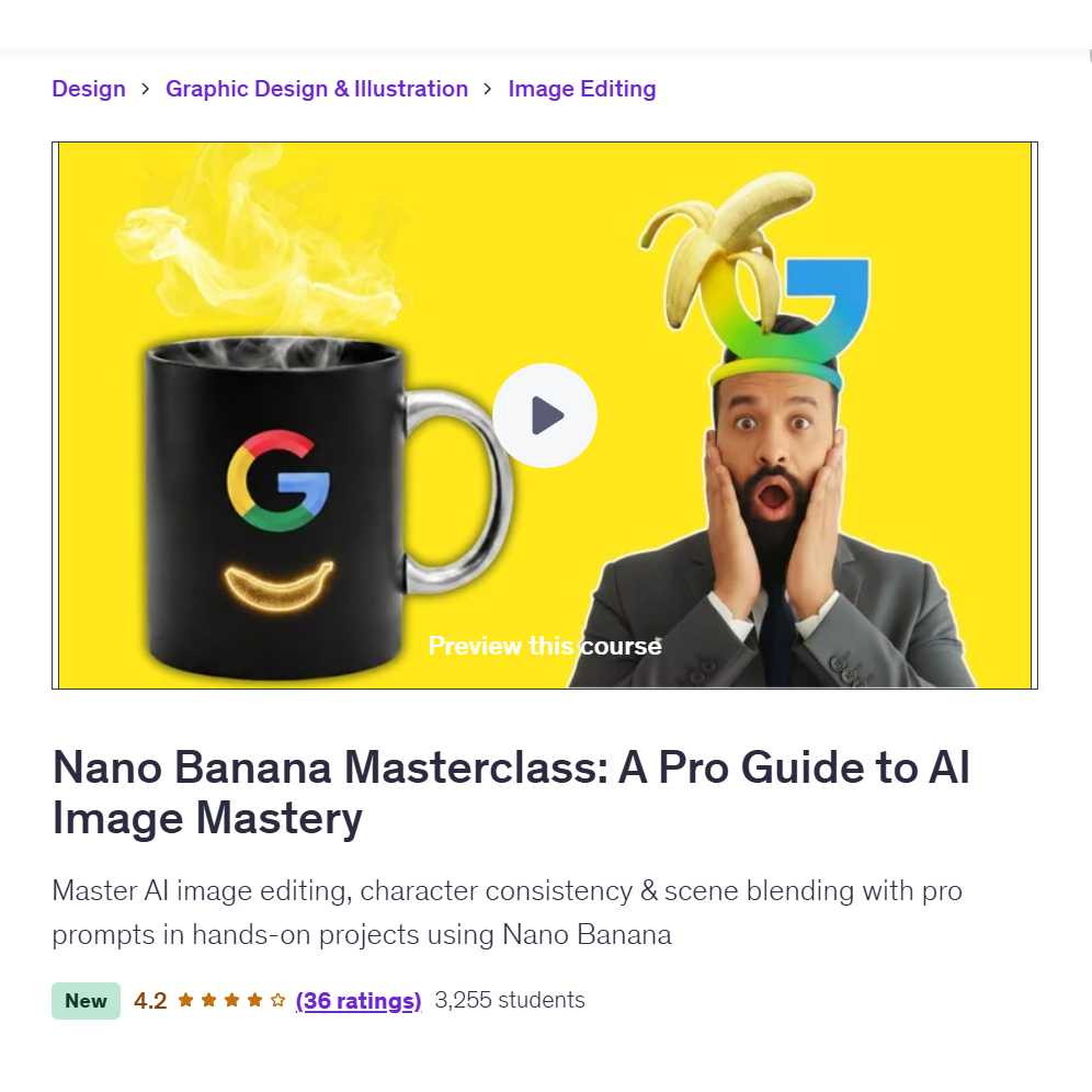 Nano Banana Video Course-Nano Banana Masterclass: A Pro Guide to AI ...