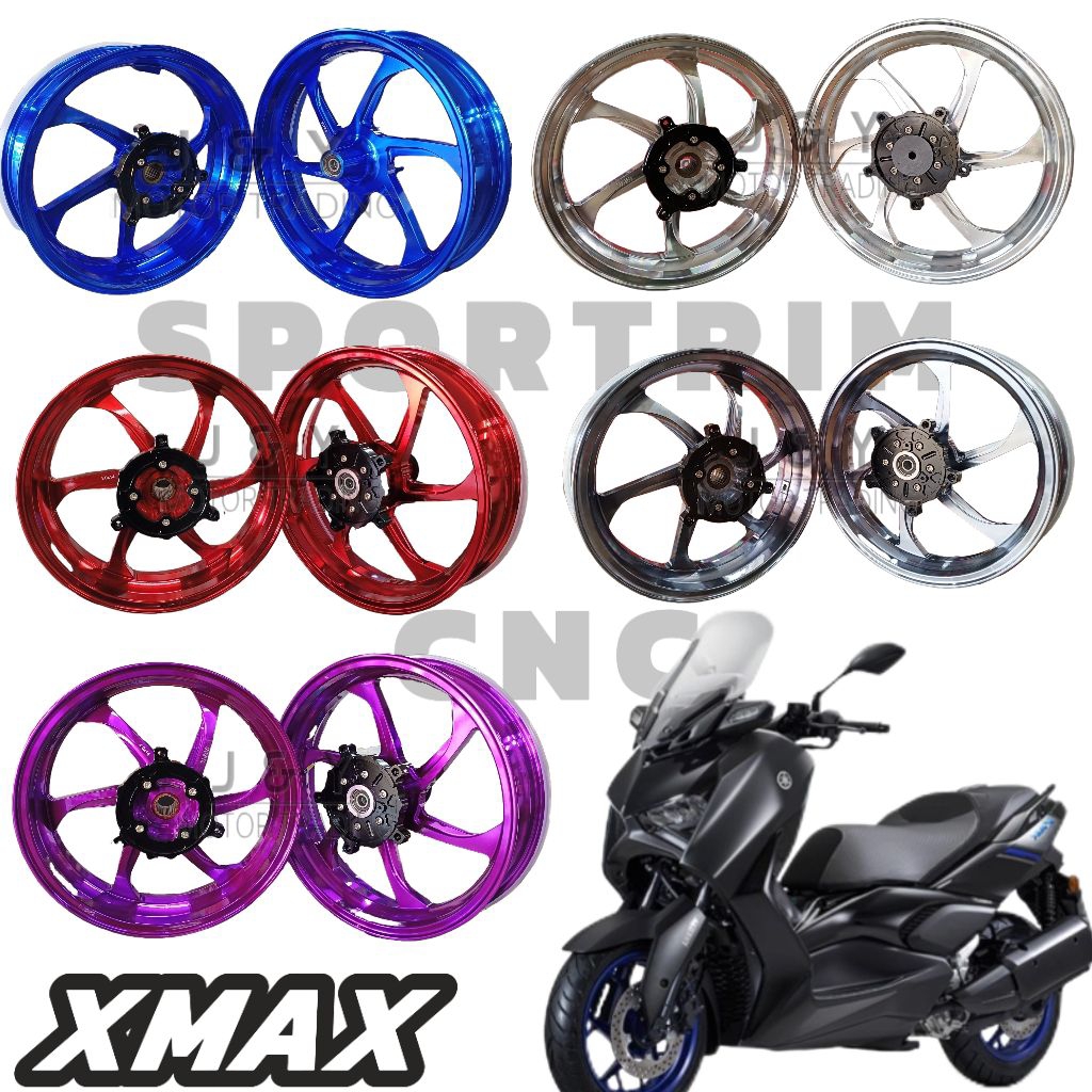ESL SPORTRIM XMAX250 V1 V2 V3 6 BATANG CNC 350-15/400-14 - YAMAHA XMAX ...