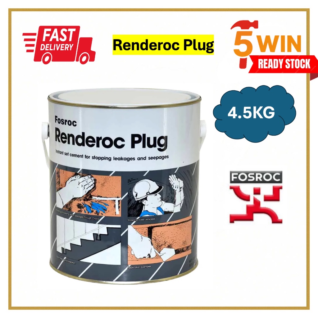 FOSROC Renderoc Plug 🔥 Ready Stock 🔥 Waterproof Cement | Waterplug ...