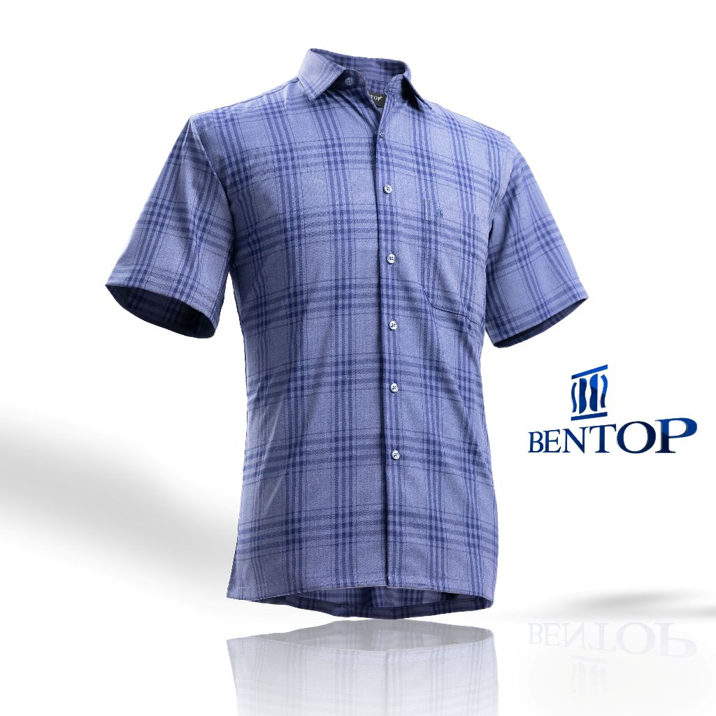 BENTOP Shirt Short Sleeve Regular Fit - S-3XL | Shopee Malaysia