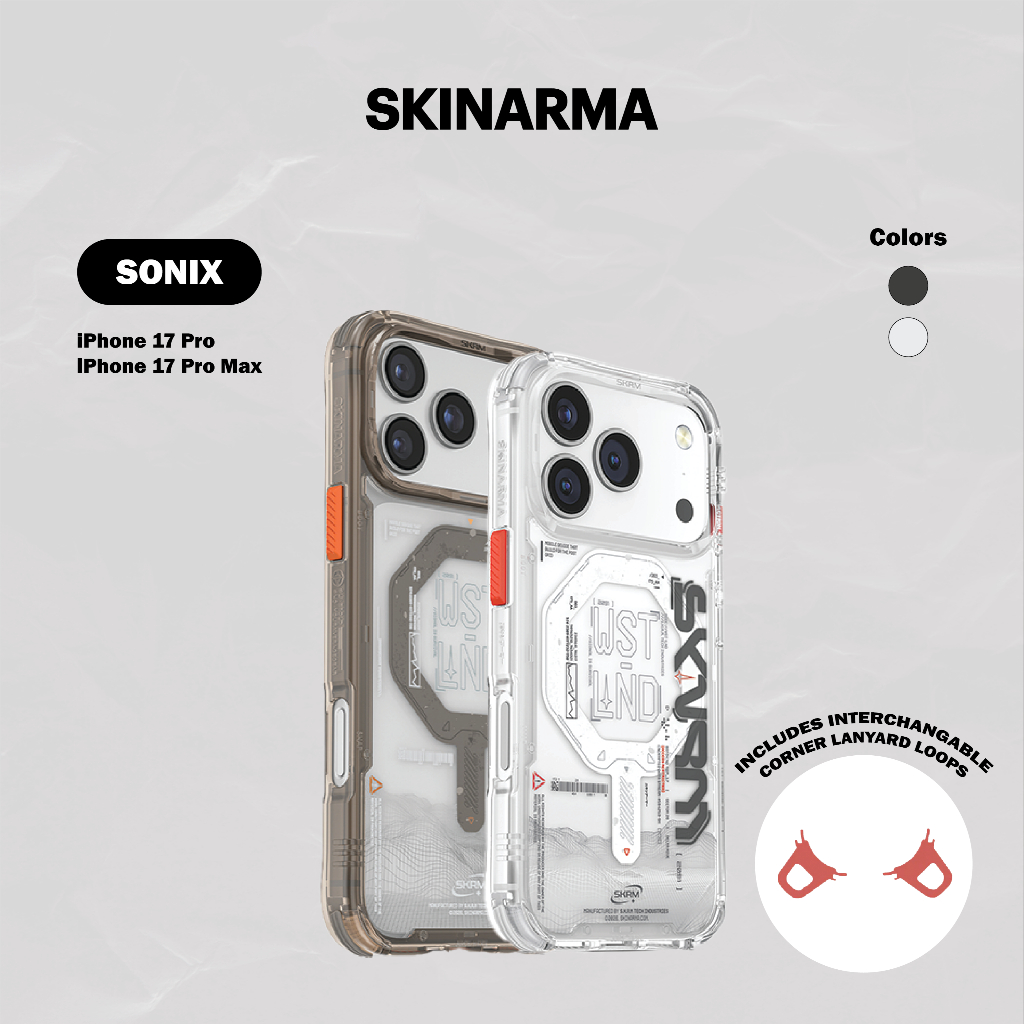 SKINARMA Sonix Mag-Charge Case for iPhone 17 Pro (6.3'')/ 17 Pro Max (6 ...