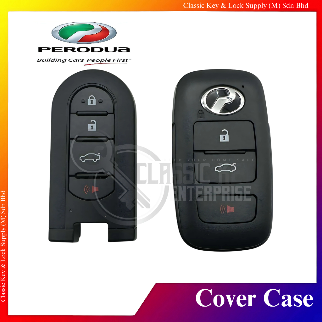 Perodua Smart Key Cover Case Casing For Replacement (3 Button / 4 ...
