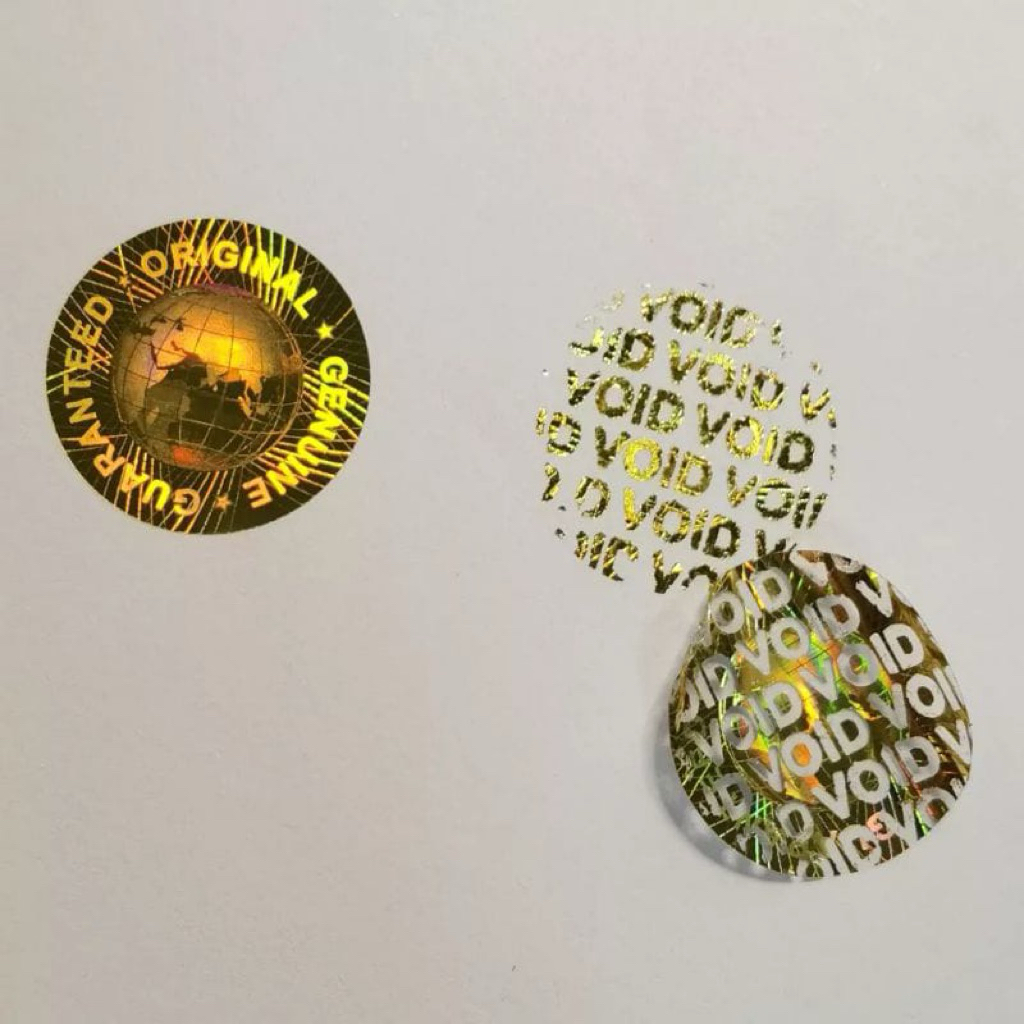 (NEW) 20mm RoundOriginal Guaranteed Gold/Silver Hologram Void Seal(49 ...