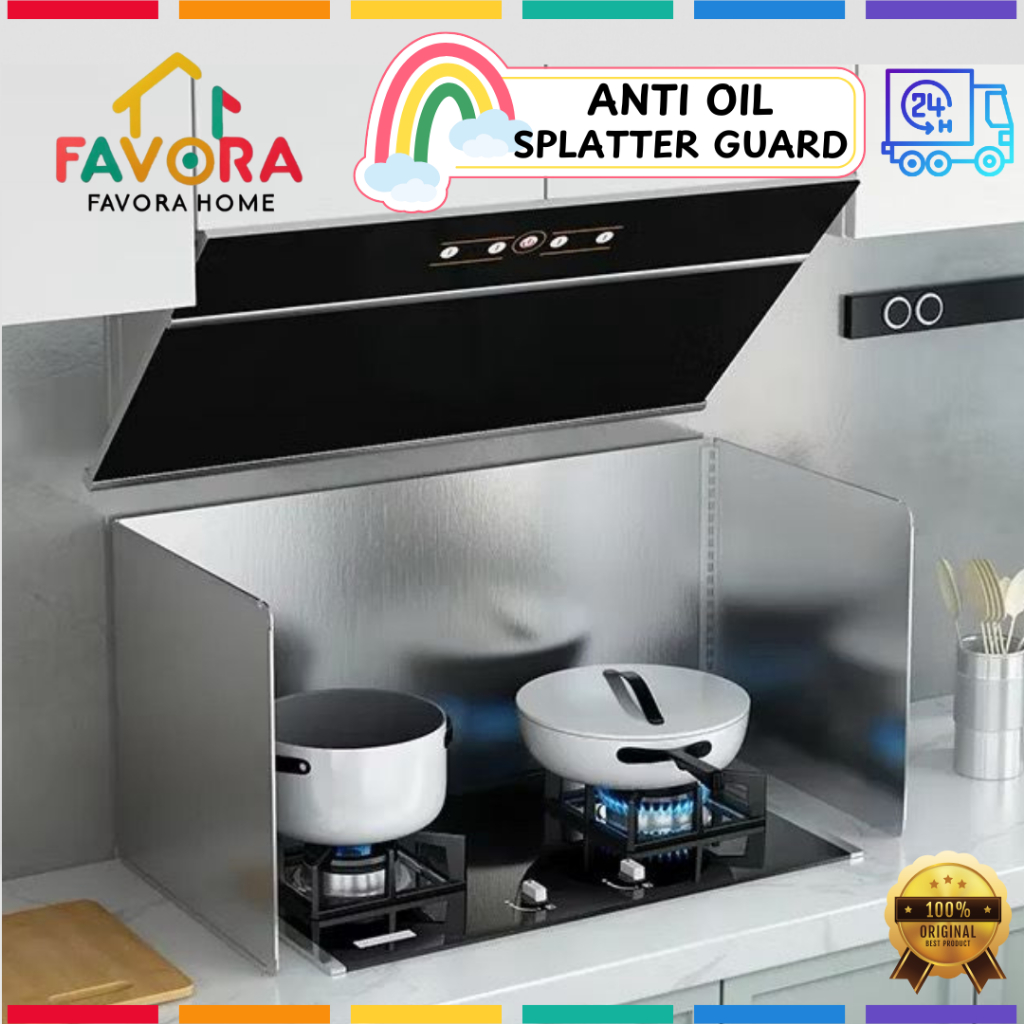 Foldable Anti-Oil Splatter Guard Grease Screens Oil Baffle Stainless ...