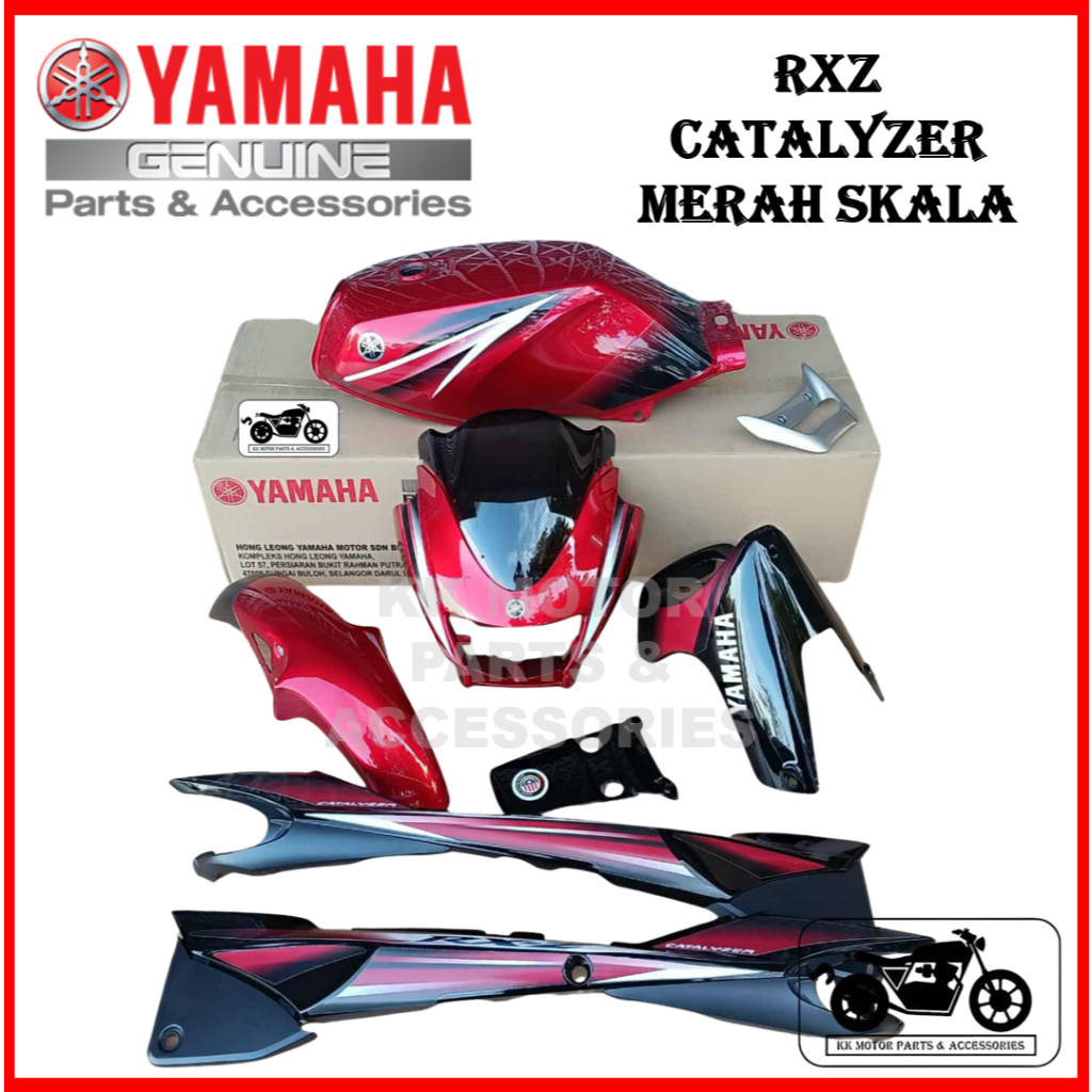 COVERSET RXZ CATALYZER MERAH SKALA / MERAH SEKALA / MAROON SKALA SEKALA ...