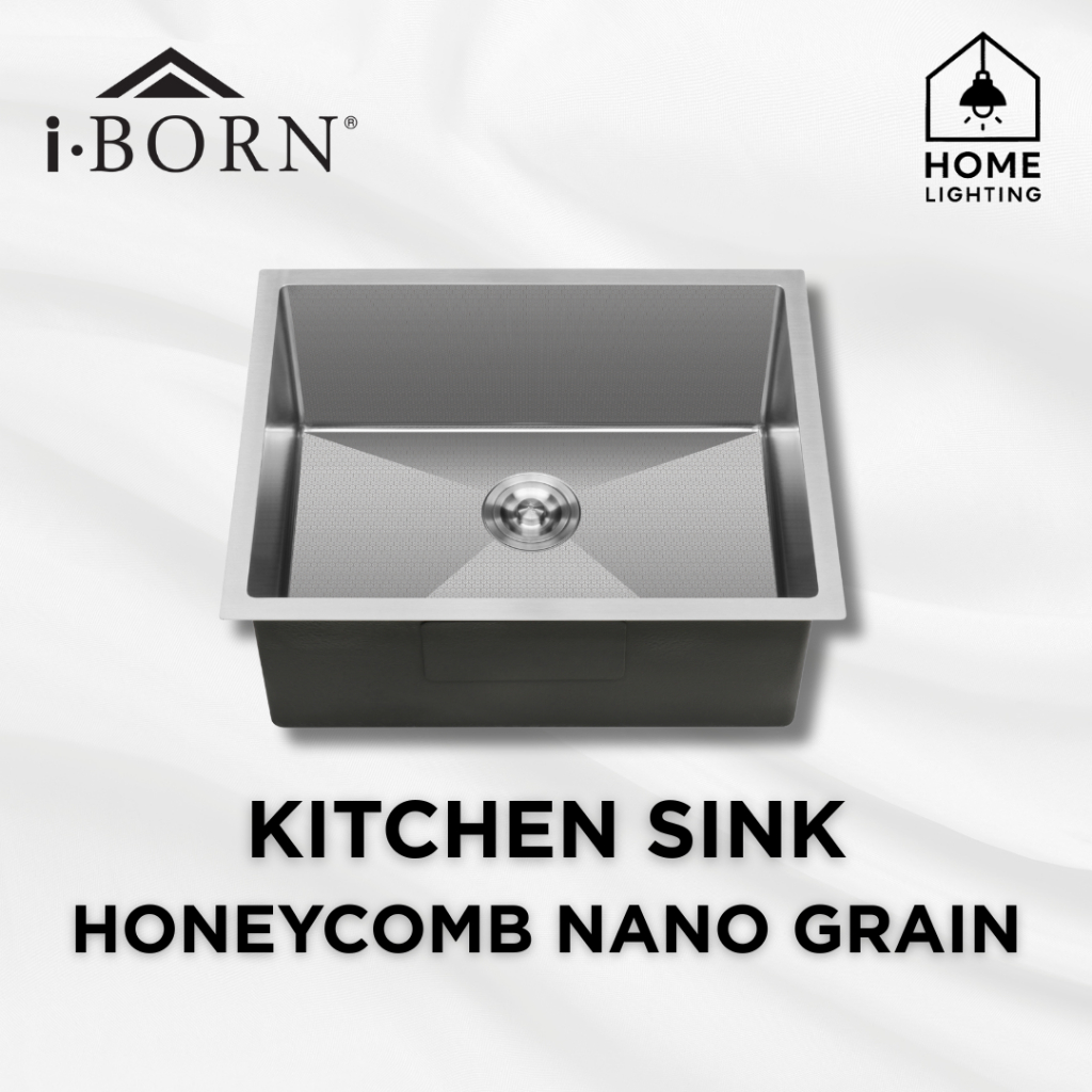 MOCHA i-BORN Kitchen Sink IBKS6045-HC Honeycomb Food Grade Nano Grain ...
