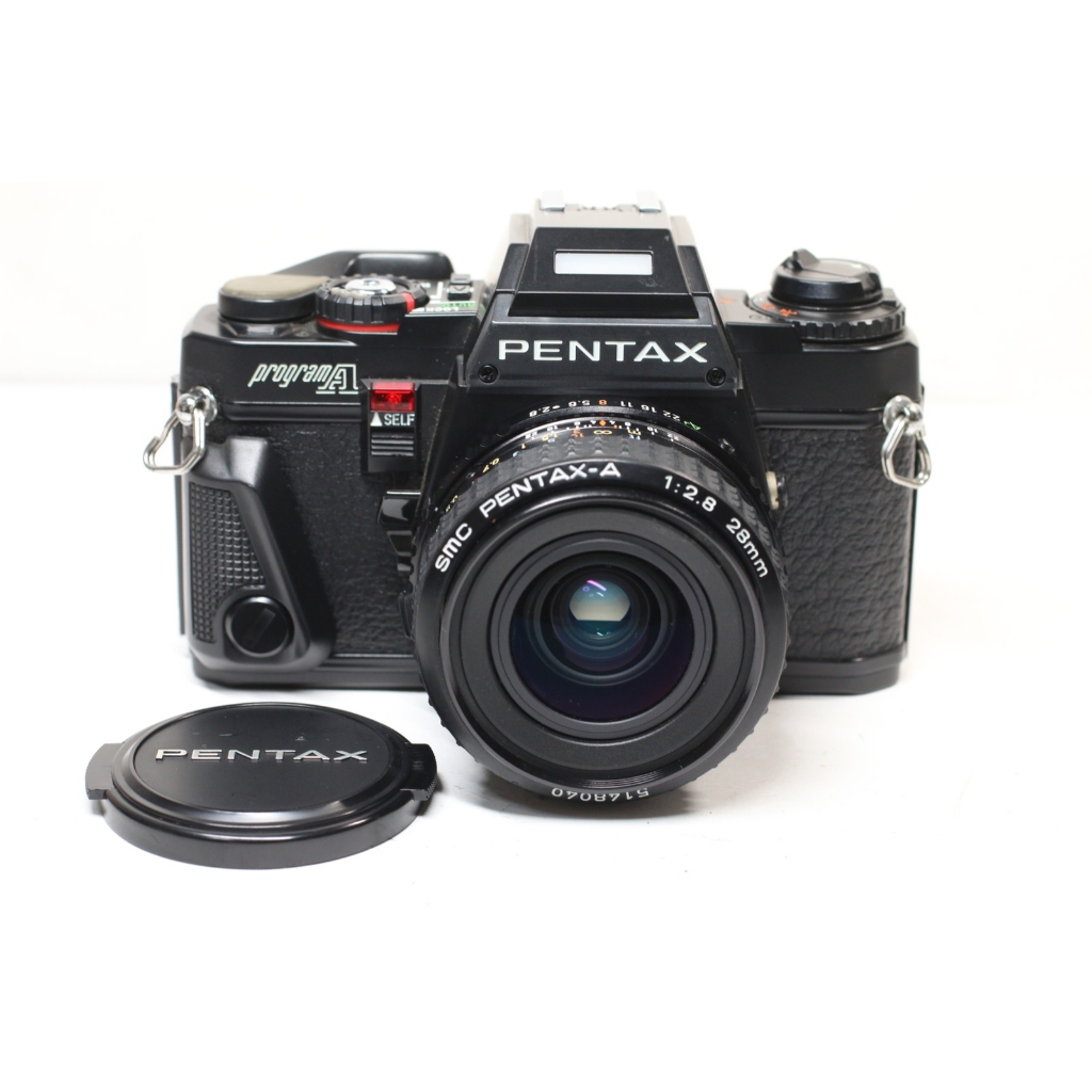 Pentax Program A Black Film Camera + SMC Pentax-A 28mm F/2.8 Lens From ...