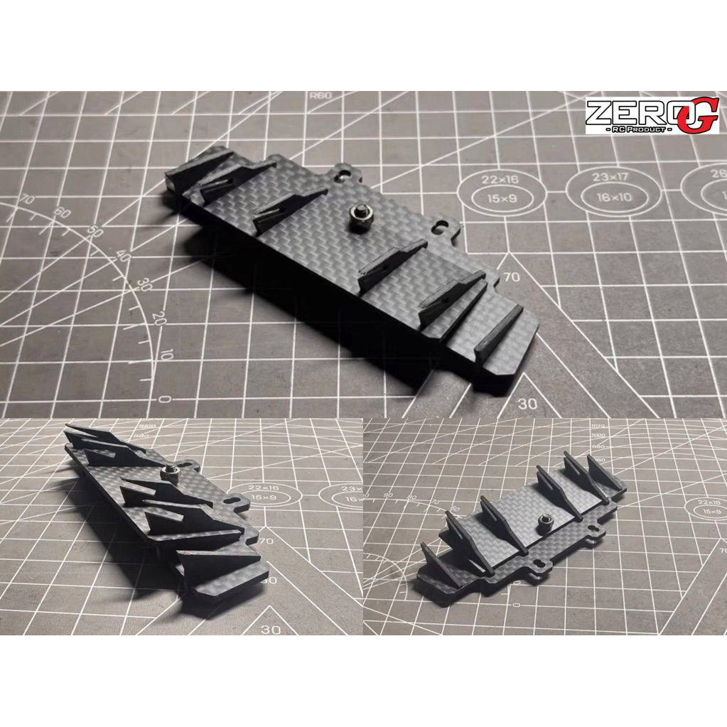 ZeroG High Traction Carbon Fiber 2-Step Flap Plate Diffuser 98mm 100mm ...
