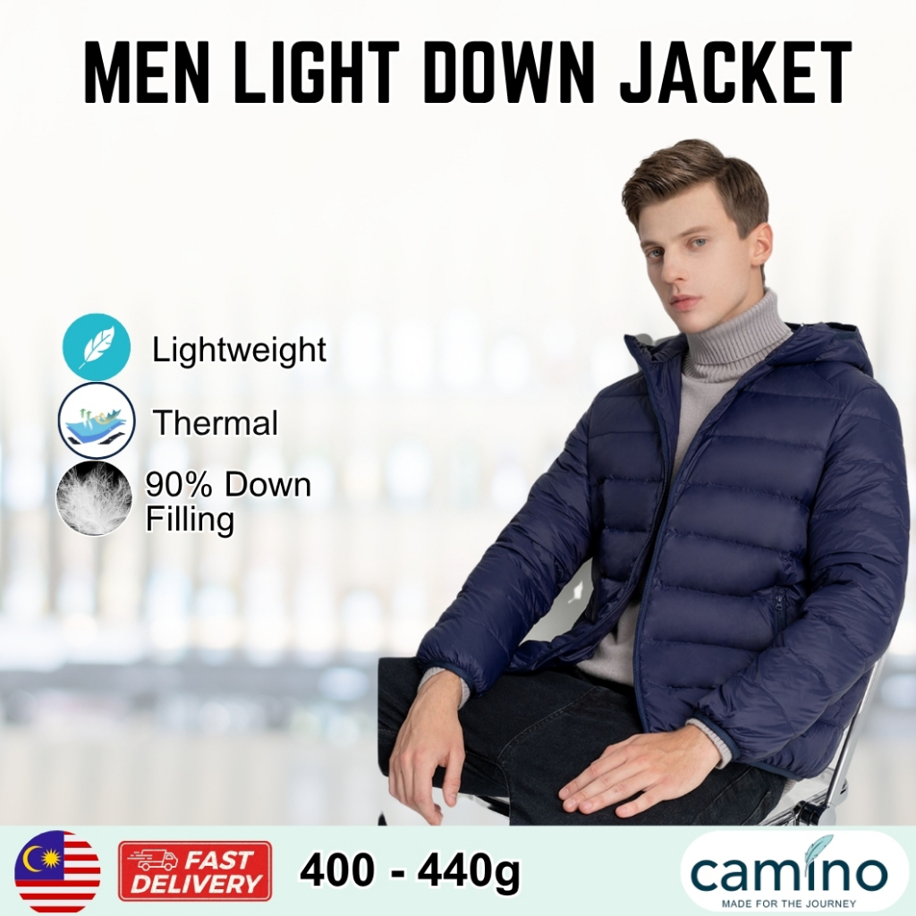Camino Men Winter Ultra Light Down Windbreaker Jacket Cold Jacket ...