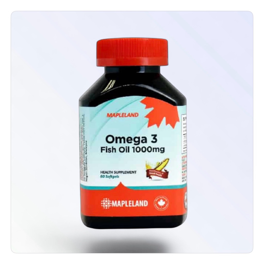 Mapleland Omega 3 Fish Oil 1000mg (60 Softgels) | Shopee Malaysia