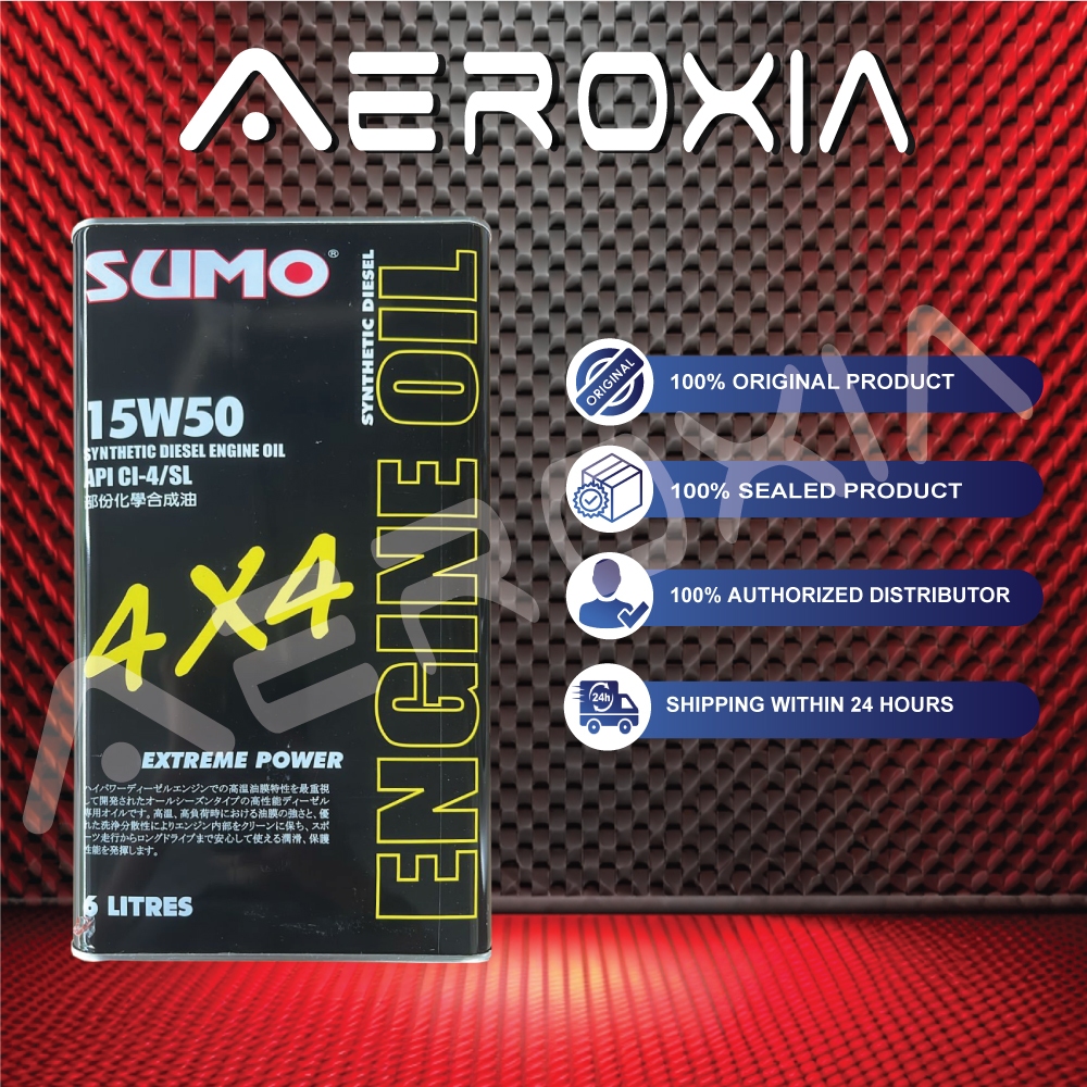 SUMO 4X4 EXTREME POWER 15W50 API CI-4/SL SYNTHETIC DIESEL ENGINE OIL ...