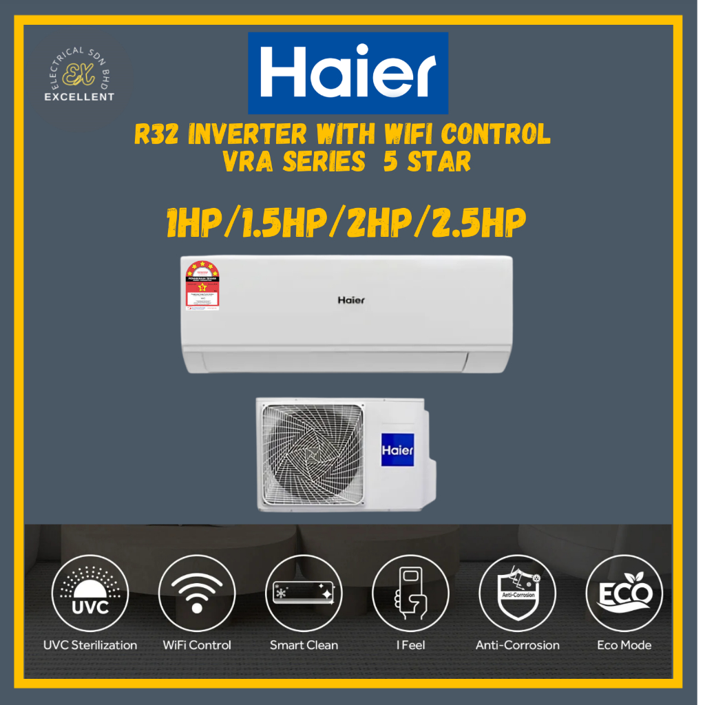 HAIER R32 Inverter with WiFi Control VRA Series 5 star UVC ...