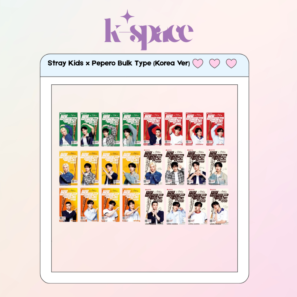 Stray Kids x Pepero Single Type (Korea Ver) (BUY 3 FREE 1 !!) | Shopee ...