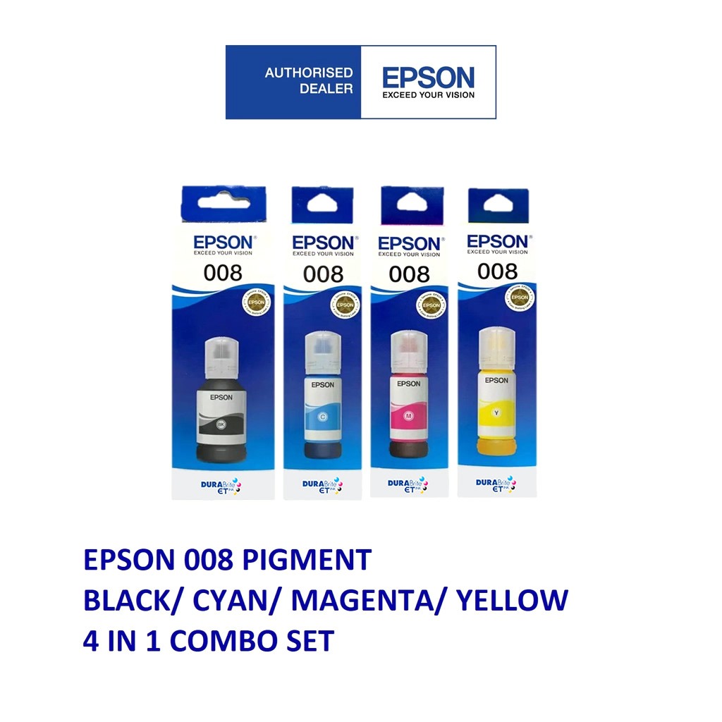 Epson 008 Ink BOX Set for Printers L15150, L15160, L6460, L6490, L6550 ...