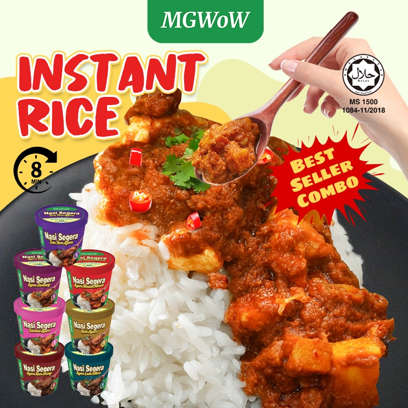 MGWoW Halal Ready To Eat Instant Rice Travel Camping Asrama Food ...