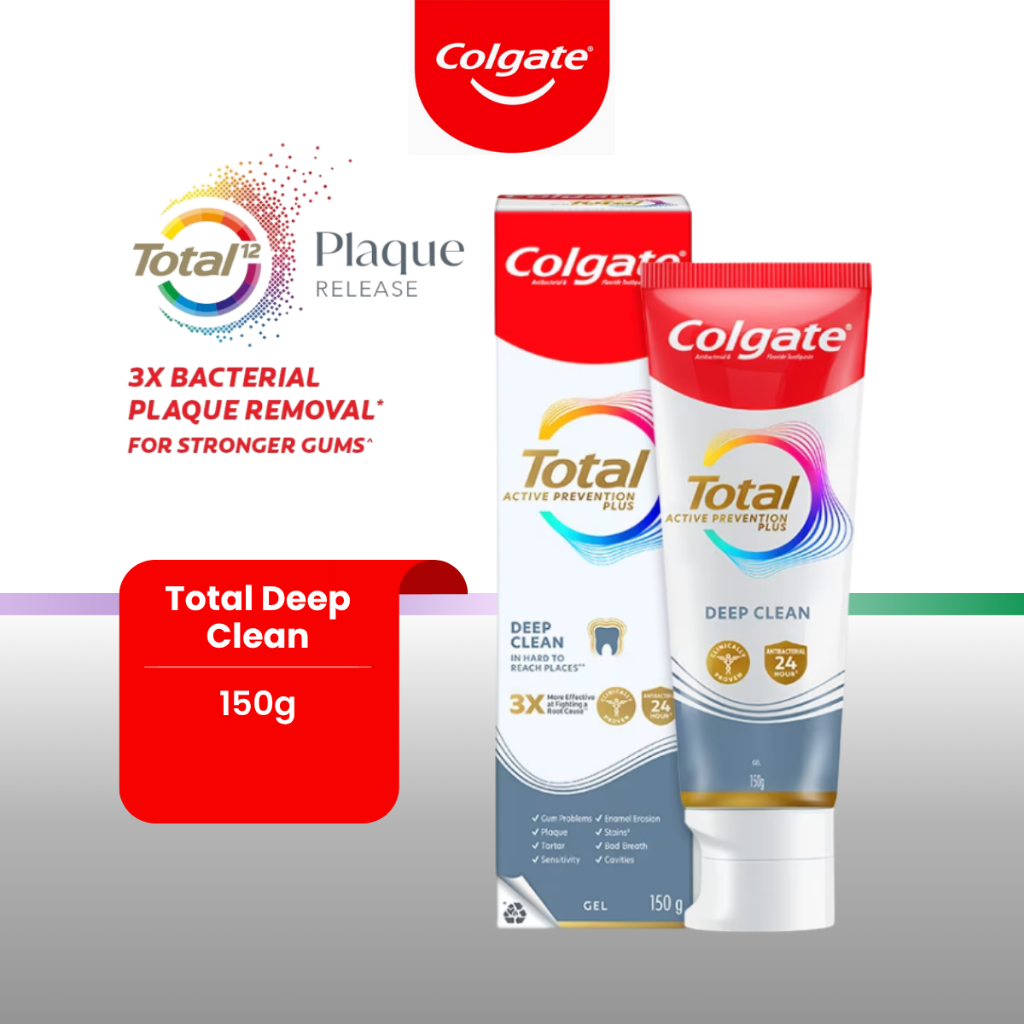 COLGATE Toothpaste Total Deep Clean (150g / 150g × 2) | Shopee Malaysia