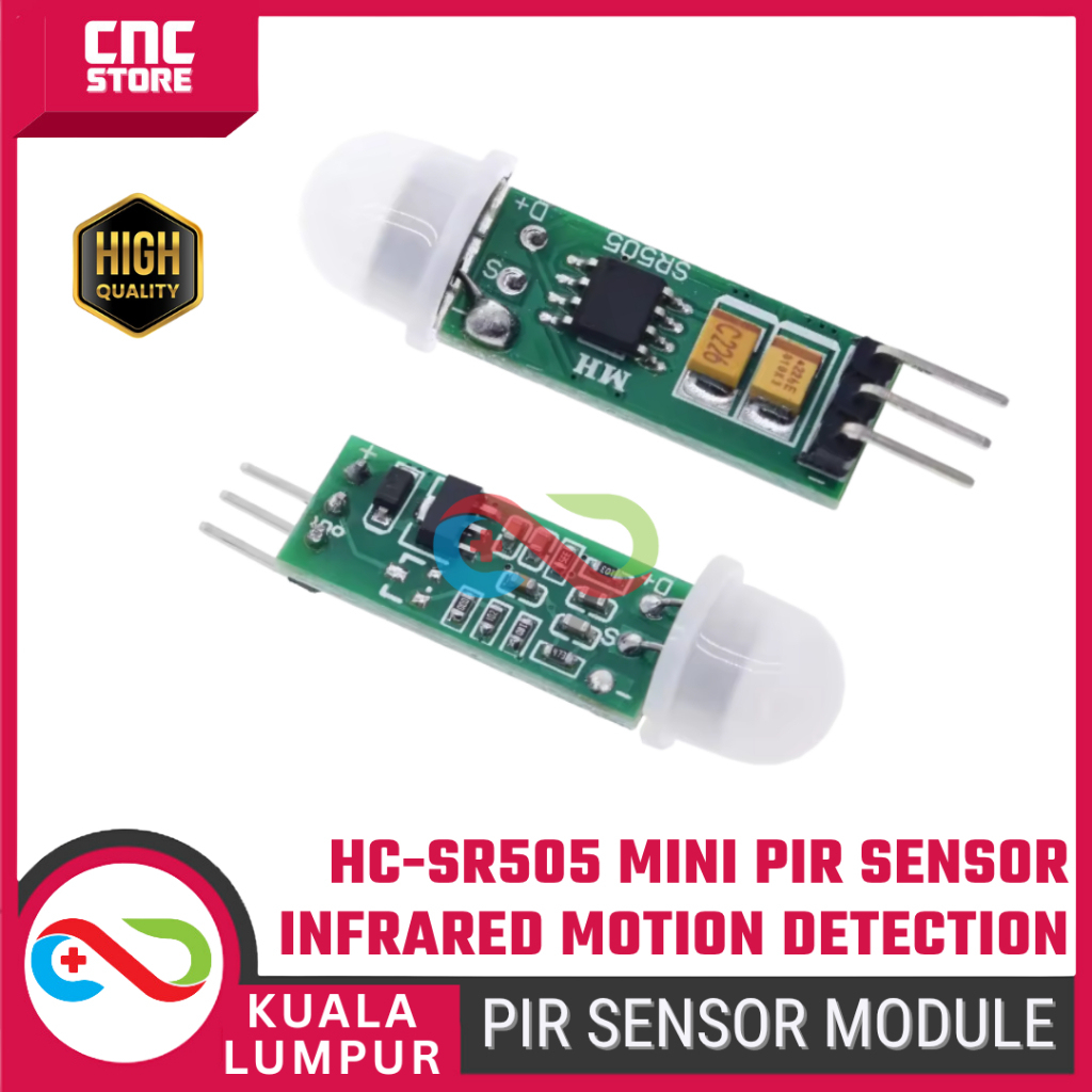 HC-SR505 Mini PIR Sensor – Infrared Motion Detection Module for Arduino ...