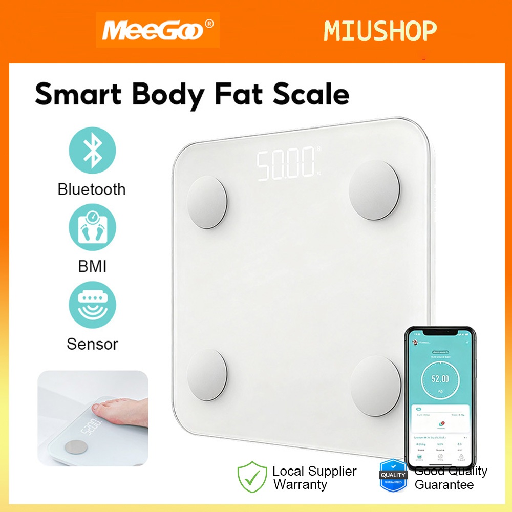 MeeGoo Smart Digital Bluetooth Body Fat Weight Scale 14 Body ...