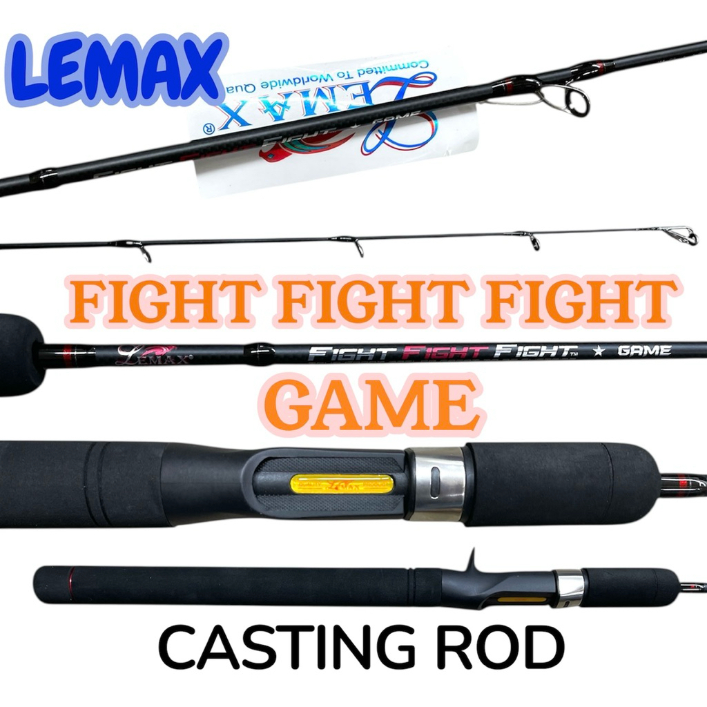 Lemax fight fight fight game spinning and casting fishing rod | Shopee ...