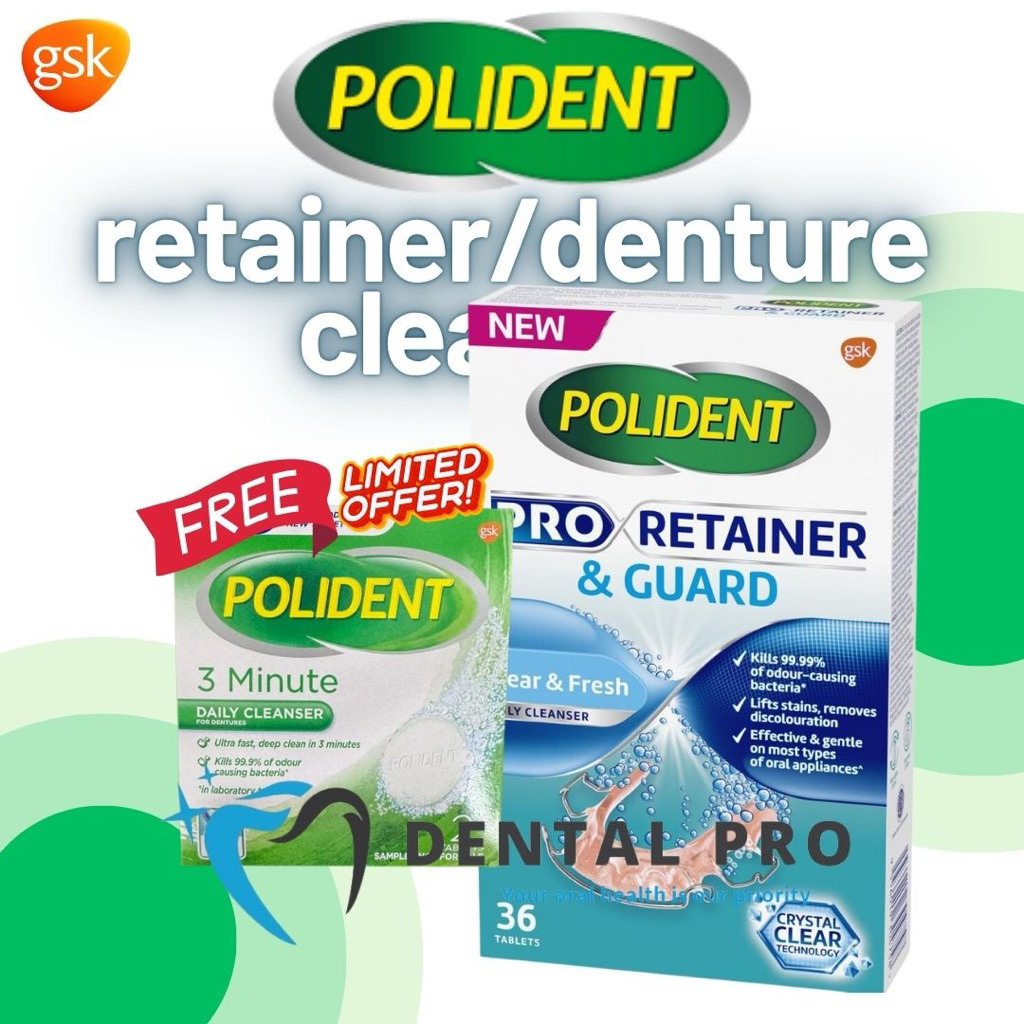 Polident Pro Retainer for retainer and denture & Fitty dent denture ...