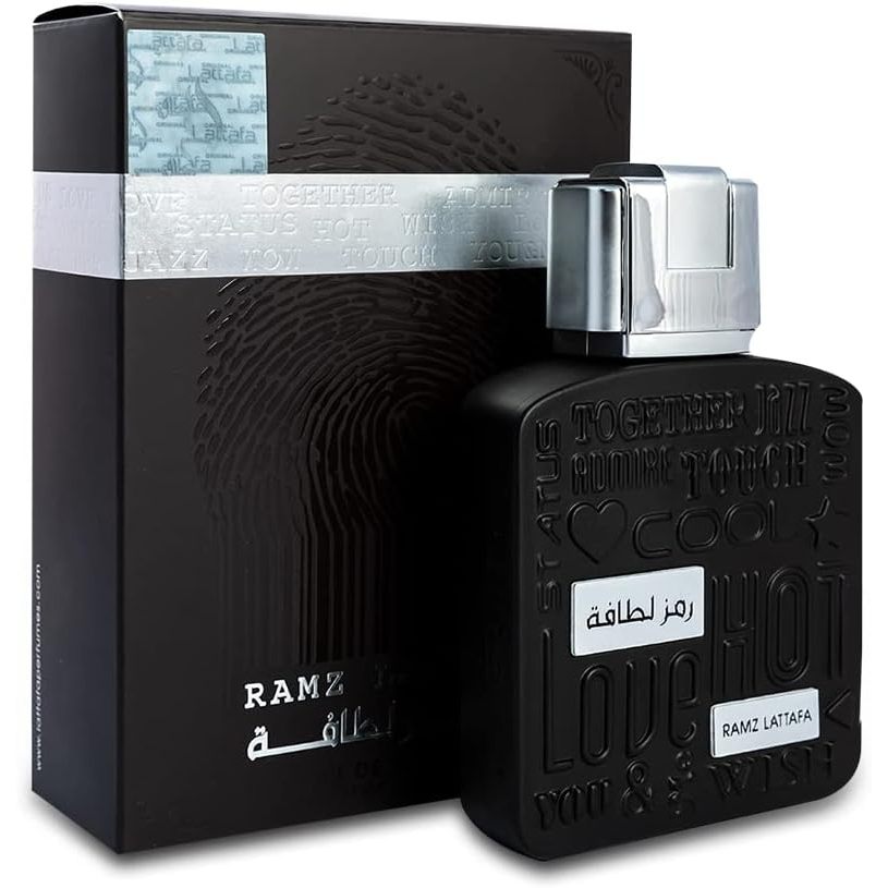 Parfum RAMZ LATTAFA Silver Eau De Parfum 100ml - Unisexe - Notes Vanille Et Ambre - Neuf
