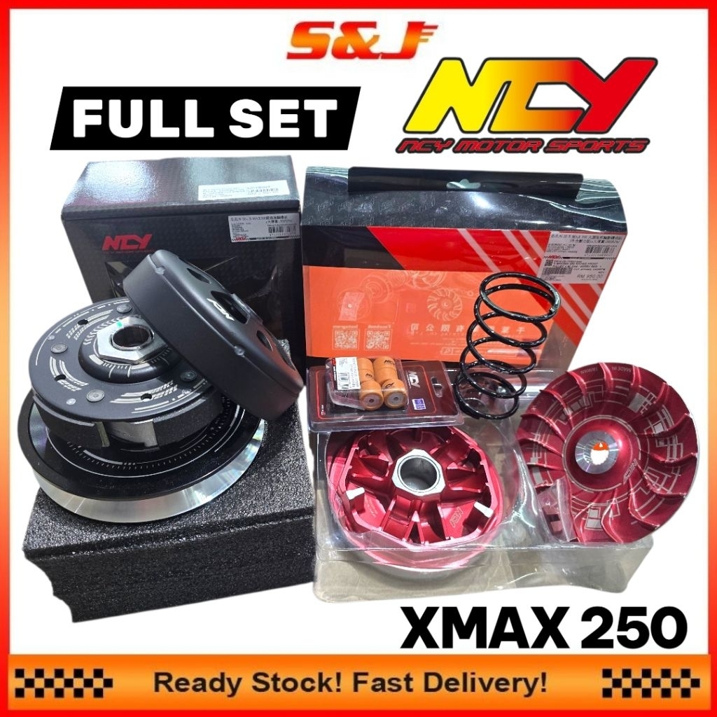 RED NCY XMAX250 XMAX 250 V1 V2 RACING PULLEY SET REAR PULLY SET CVT N20 ...