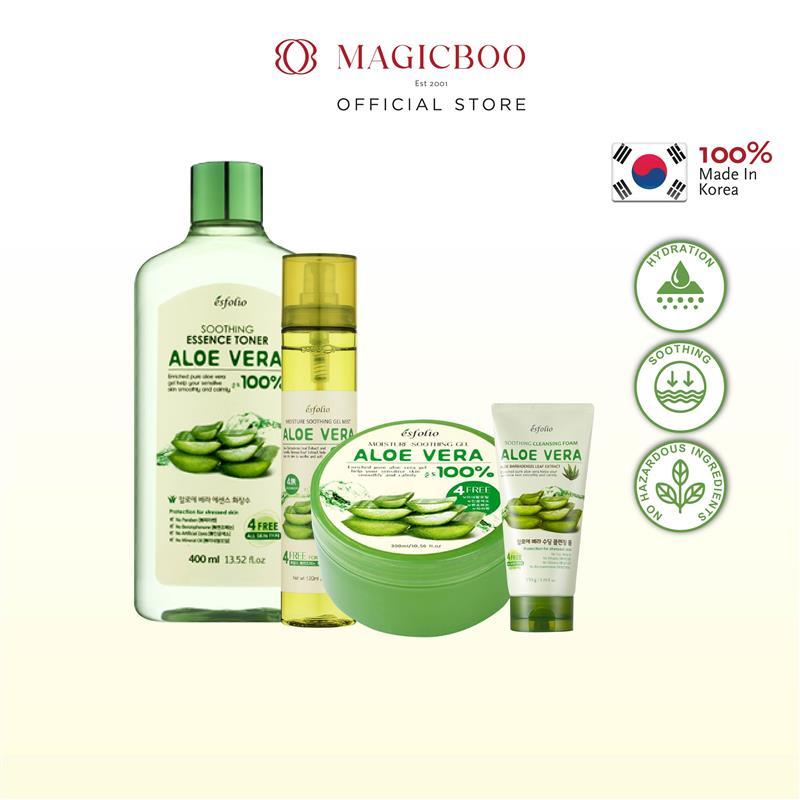 Magicboo Esfolio Aloe Vera Soothing Skincare Series 芦荟舒缓护肤系列 | Shopee ...