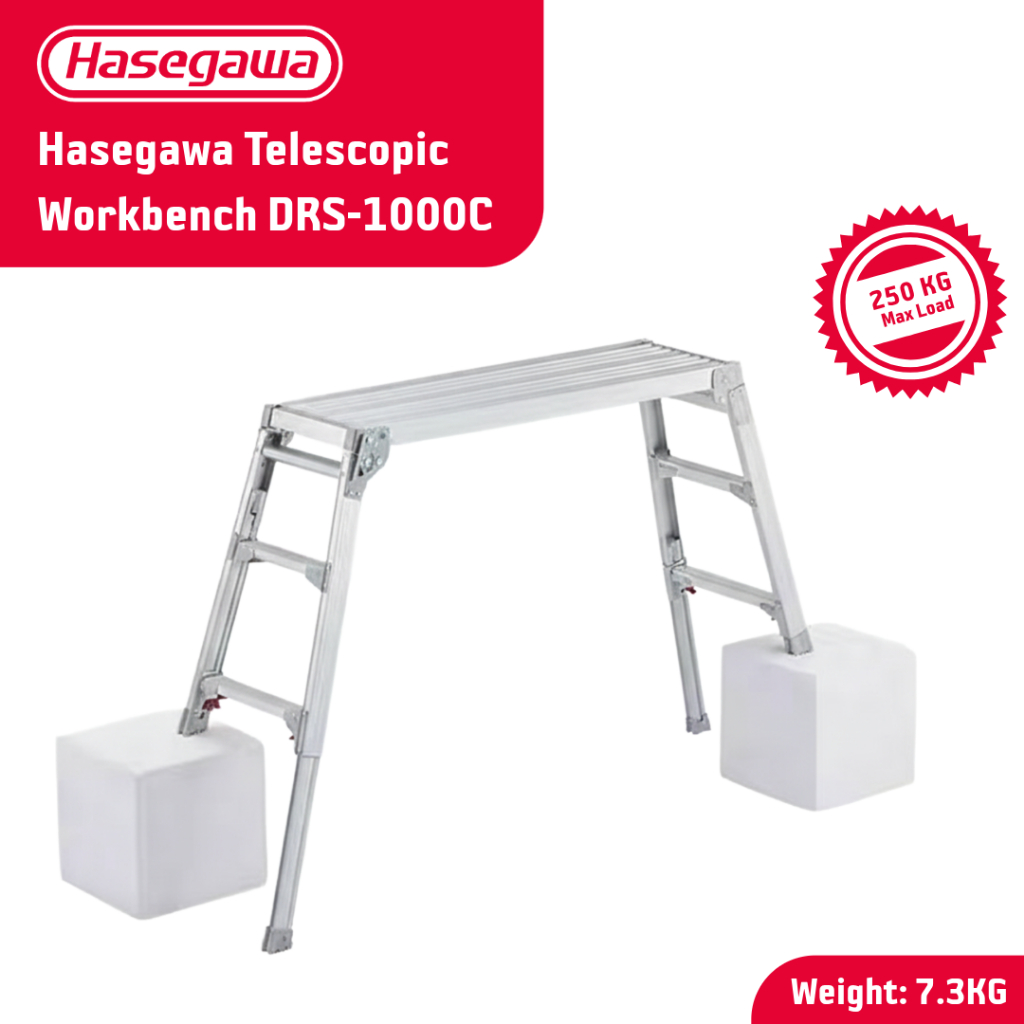 Hasegawa Telescopic Workbench DRS-1000C DRSW-1200C Foldable Ladder ...