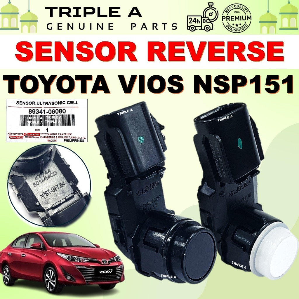 NEW🔥 Reverse Sensor Toyota Vios 2019 NSP151 89341-06080 Rear Bumper ...