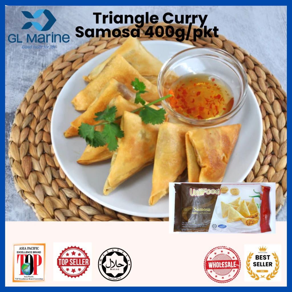 [Wholesale]Unifood triangle curry samosa (400gm) | Shopee Malaysia