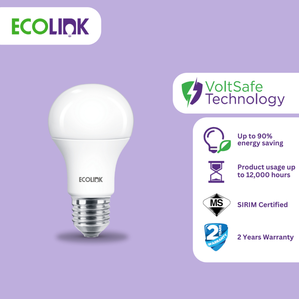 ECOLINK E27 LED Light Bulb 3W 5W 7W 9W 11W 13W 15W 19W SIRIM 2YEAR ...