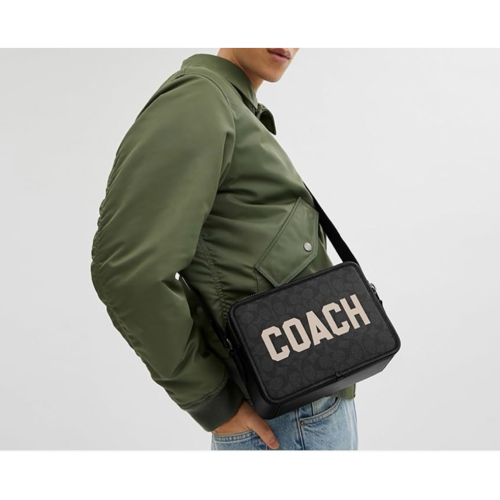 Coach Charter Crossbody 24 in Signature Canvas with Coach Graphic ...