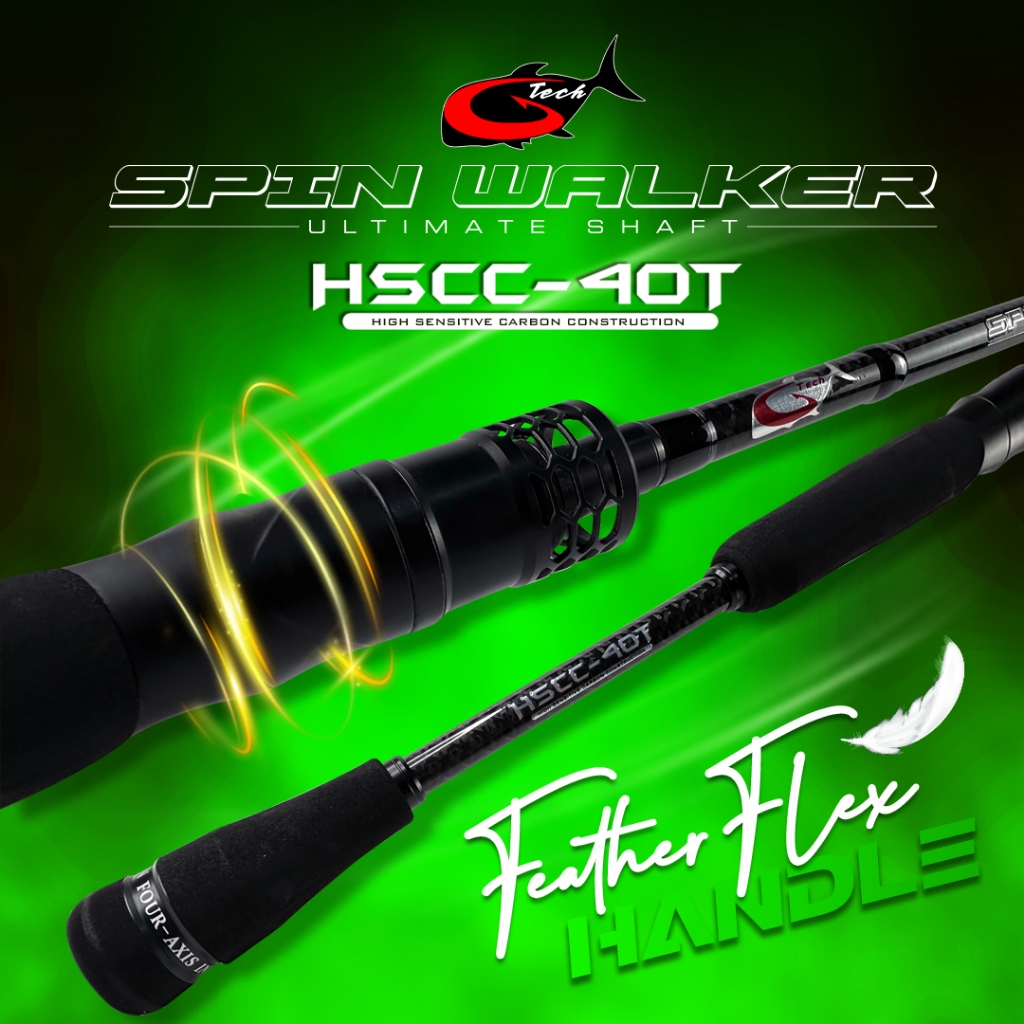 G-TECH fishing rod SPIN WALKER SWR Spinning Baitcasting Fishing Rod ...